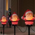 Cerrar 6 in. Incandescent Clear Santa Pathway Decor CE2739690